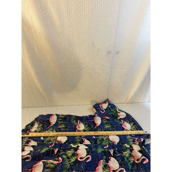 Carbon Hawaiian shirt pink flamingo birds xl rn#70829 - Picture 6 of 6
